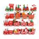 thumbnail image 4 of Adorno de tren de madera para Navidad, bonito tren de juguete pintado con Papá Noel, muñeco de nieve, artesanías para Año Nuevo, decoración de fiesta de navidad, regalos para niños, 4 of 4