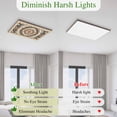 thumbnail image 5 of Bohemian Floral Magnetic Fluorescent Light Covers for Ceiling Lights 2x4 Feet, Vintage Boho Retro Ethnic Tribes Office Classroom Kitchen Drop Ceiling Light Covers Lighting Filters Shade Panel 4 Packs, 5 of 9