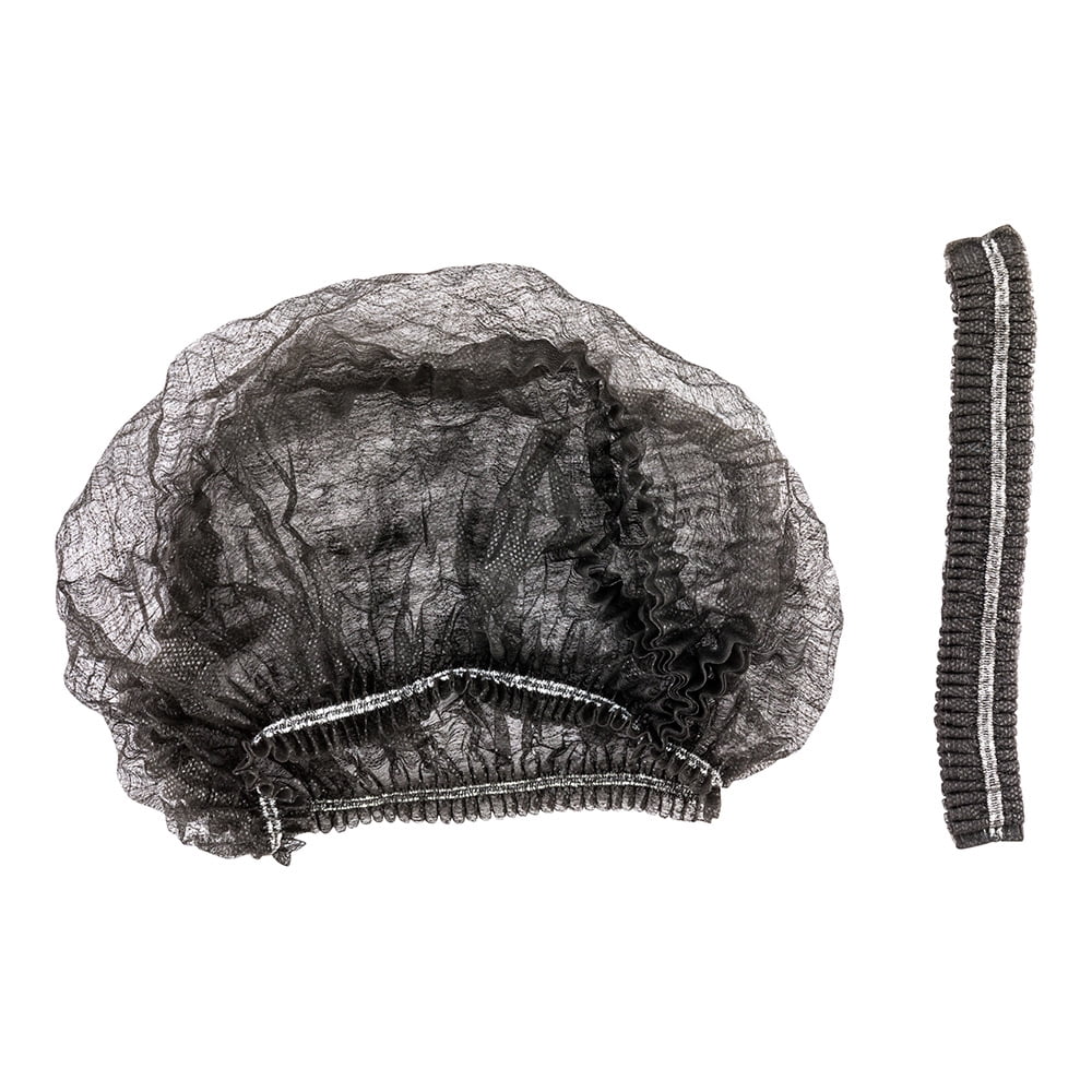 Black Disposable Bouffant Cap Hair Net 