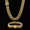 18k-10mm, variant on Miami Cuban Link Bracelet Chain Combo Set 18K Gold Plated Stainless Steel Gift