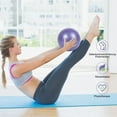 thumbnail image 4 of Paquete de 2 pelotas de ejercicio para pilates, pelota de yoga suave de 25 cm, pequeña pelota de fitness antiexplosión, pelota de gimnasio para pilates, entrenamiento central, yoga, equilibrio,, 4 of 7