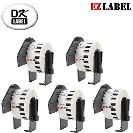 5 Rouleaux Compatibles DK2211 Bande de Film Continu 1,1 Po x 50 Pi (29 Mm x 15,2 M)