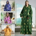 thumbnail image 1 of Blanket Hoodie Sweatshirt with Pocket Lining Fluffy Oversized Blanket Hoodie Cute Print Wearable Hooded Blanket Cozy Warm Hoodie Sweater Blanket One Size Wearable Blanket Unisex, 1 of 10