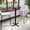 Mahogany, variant on Emma + Oliver 24"RD Natural Laminate Bar Table Top-22"x22" Base/Foot Ring