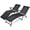 Black, variant on Biotree 2 Pieces Foldable Chaise Lounge Chair with 2-Position Footrest Stackable Patio Chair for Garden Backyard, Brown