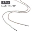 thumbnail image 2 of Unique Bargains Glitter Shoelaces, 4pack 55'' Rhinestone Round Shoelaces, Drawstring Cords Replacement for Hoodie(Colorful White), 2 of 6