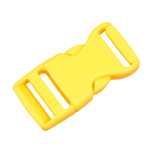 Injueey 10 hebillas de cinturón con cierre versátil para diversas aplicaciones, hebilla de liberación, hebilla de gancho para correa Artesanía amarillo claro