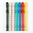 thumbnail image 2 of Soprano Recorder Descant Flauta Recorder 8 Hole ABS Clarinet German Style Treble flute C Key for Kids Children With Fingering Chart Instructions with Cleaning Rod Bag, 2 of 2