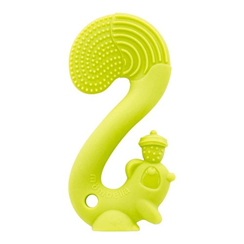 Mombella Scrat The Squirrel Silicone Baby Chew Toy for 6M+ Babies Whose Teeth Already can be SEEN/ERUPTED,Green