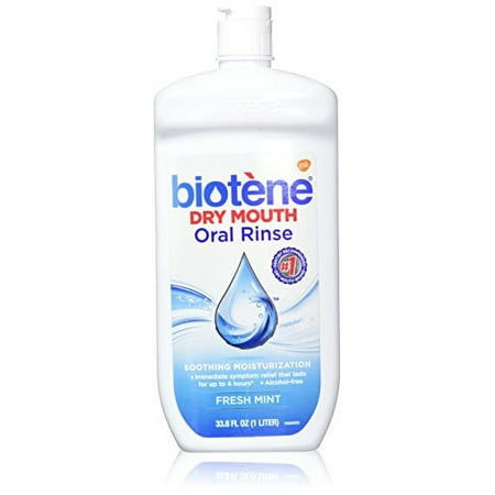 Biotene Dry Mouth Oral Rinse for Dry Mouth Symptoms 33.8 FL OZ