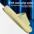 thumbnail image 3 of Slippers for Women and Men | Pillow Slippers Bathroom Sandals | Comfy | Cushioned Thick Solegreen, 3 of 4