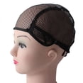 thumbnail image 3 of 1 Pieza de Gorro de Neta Transpirable Peluca Elástica de color Negro Sunnimix gorro de peluca, 3 of 8
