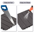 thumbnail image 3 of ATR ART to REAL Patio Composite Deck Tiles,Square Interlocking Floor Tiles,Set of 9,for Indoor and Outdoor,Coffee, 3 of 13