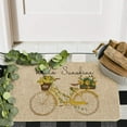 thumbnail image 6 of Sm:)e Hello Sunshine Eucalyptus Lemon Bicycle Doormat 17 x 29 Inch Decorative Low-Profile Entry Floor Mat Indoor Outdoor Rug, 6 of 8