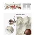 thumbnail image 5 of Mushroom Dwarf Flower Plant Kitchen Valance Curtain Window Valance for Living Room Bedroom Tie Up Valance Curtain, 5 of 6