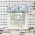 thumbnail image 4 of Kitchen Curtains Valances for Small Windows, Summer Ocean Life Short Curtain Valance for Living Room, Sea Turtle Seashell Coral Starfish Rod Pocket Blinds Window Printed Drapes 1 Panel 54x18 Inch, 4 of 6