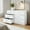 White, variant on Topcobe 6-Drawer Dresser with Oversized Fabric Storage, Spacious Chest of Drawers for Bedroom, Living Room, Dormitory, Home Organization, Contemporary Style, Gray