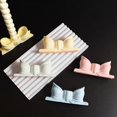 thumbnail image 4 of Aromatherapys Mold Bowknot Shaped Candle Holder Silicone Mould Candlestick Making Mold Gypsum Office Decorations Mould, 4 of 4
