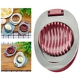 thumbnail image 3 of Abbracc 6xStainlessSteel Chopper Section Egg Cutter Wire Slicer Hard Boiled Egg Red, 3 of 9