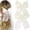 White, variant on 2Pcs Large Hair Bow Clips, Silk Yarn Ribbon Bow Hair Barrette for Women, Elegant Long Tail Bowknot French Hair Accessories for Wedding, Parties, Festivals