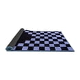 thumbnail image 2 of Ahgly Company Indoor Round Abstract Blue Modern Area Rugs, 4' Round, 2 of 4