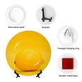 thumbnail image 4 of Gaeub Yellow Lemon Print Ceramic Plate,Dinner Plates,Bone China Decorative Plates with Display Stand,Art Ceramic Ornaments for Wall Hanging Decoration-6in, 4 of 6