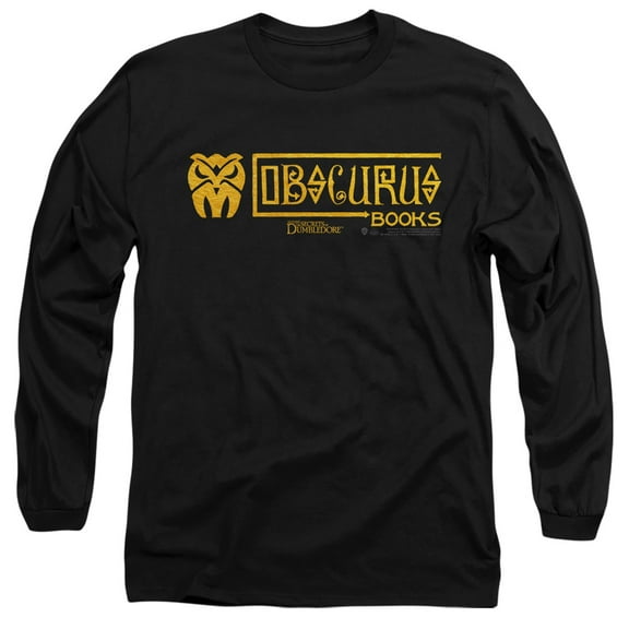 Fantastic Beasts The Secrets Of Dumbledore Obscurus Books Logo Unisex Adult Long-Sleeve T Shirt