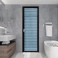 thumbnail image 7 of 26"*68", Blackout Door Curtain, French Door Curtain Thermal Insulated Blackout Window Curtain, for French Doors/Kitchen/Window, 1 Panel,  Blue, 7 of 7