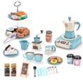 thumbnail image 1 of Juego de máquina de café expreso para niños perfecl 52 Uds Azul, 1 of 8