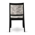 thumbnail image 7 of Luxe by East West Furniture Dining Room Chair with White and Gray Pattern Faux Leather and upholstered back, 7 of 7