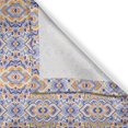 thumbnail image 3 of Ambesonne Floral Boho Kitchen Curtains, Ethnic Flower Ornament, 55"x30", Dark Orange Royal Blue, 3 of 3