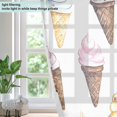 thumbnail image 4 of Yayeee Window Curtains Light Filtering 63"x42" Grommet Panel Pair Home Living Room Decor, Ice Cream Pattern, 4 of 7
