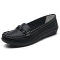 thumbnail image 5 of Dweltoz Loafers for Women Business Casual Comfort Work Office Flats Lightweight Slip on Retro Ballet Flats,Black 39, 5 of 5