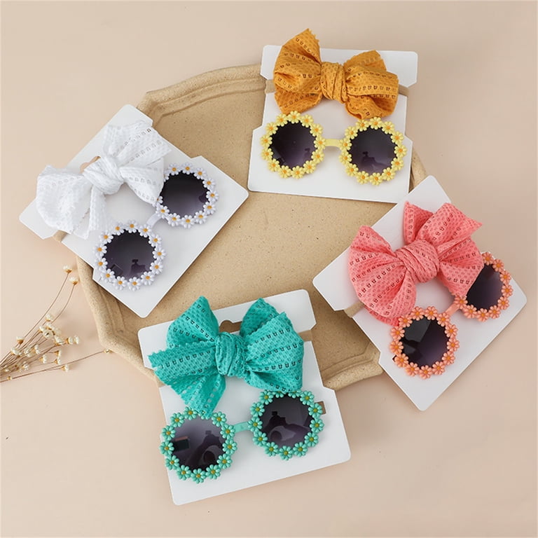 Landzoo One Flower Sunglasses With Headband For Baby Girls  display picture 3