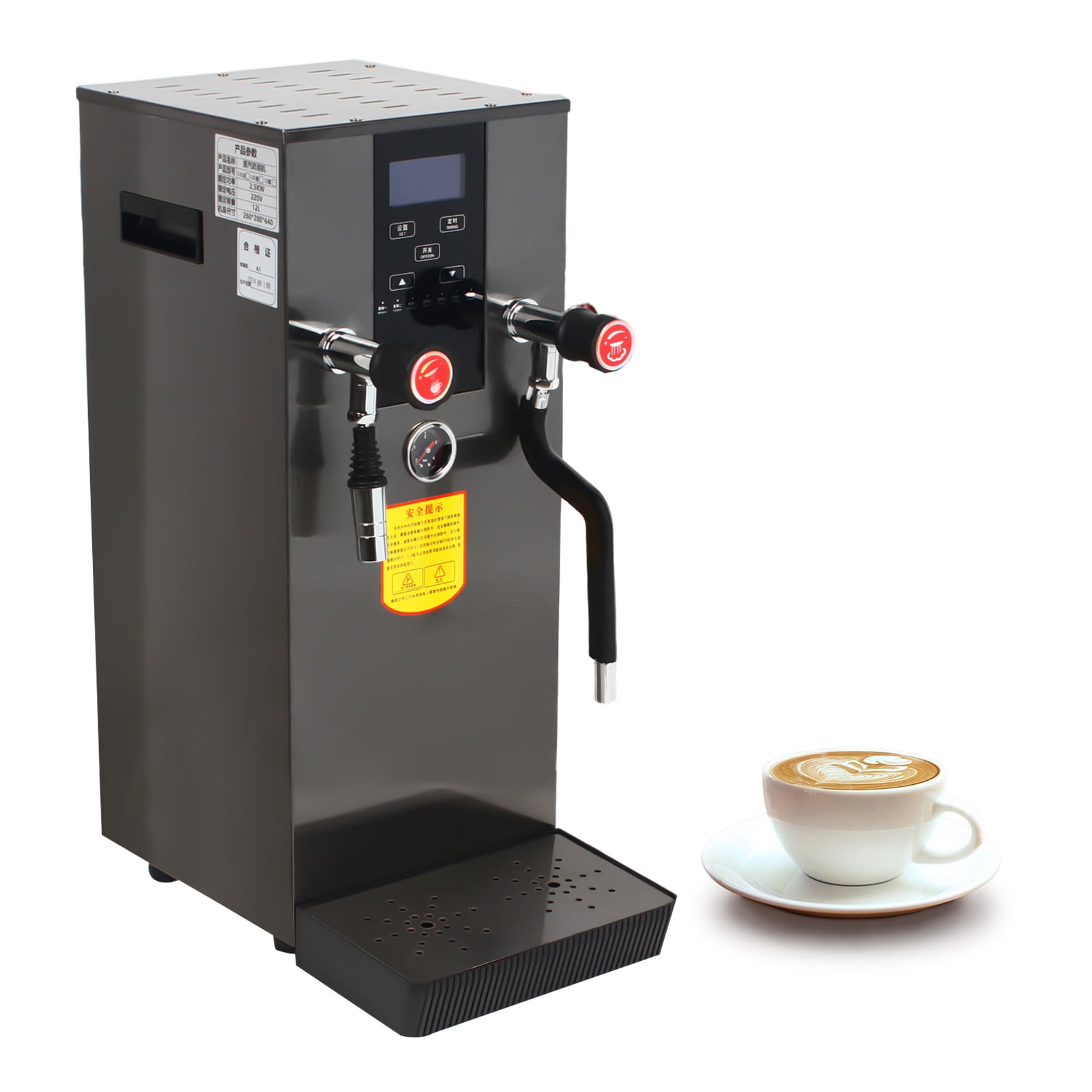 Commercial Milk Steam Brewing Machine Full Automatic Milk Tea Heating  Frother Coffee Milk Foam Making