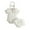 White, variant on WOYY Infant Girls Ruffle Short Sleeve Ribbed Bodysuit Romper Shorts Headband Outfits, Sizes 9-12M