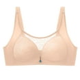 thumbnail image 2 of loopsun Womens Plus Size Bra,Woman's Solid Color Comfortable Hollow Out Perspective Bra Underwear No Rims, 2 of 4