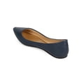thumbnail image 3 of CHeRISH EI73 Women Leatherette Pointy Toe Ballet Flat, 3 of 5