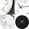 thumbnail image 3 of Wall Clock 12 Inch Stylish Modern Silent Non-Ticking Quartz Battery Operated Round Decorative Design for Home/Office/Kitchen/Bedroom/Living Room, Easy to Read, 3 of 5