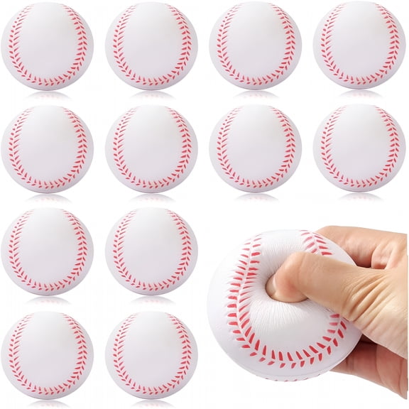 BESTSKY 12 Pack Foam Baseballs Softballs Foam Training Ball for Kids Beginners,9 Inch Practice Baseballs Tballs,Safe Throwing,Catching And Batting Practice