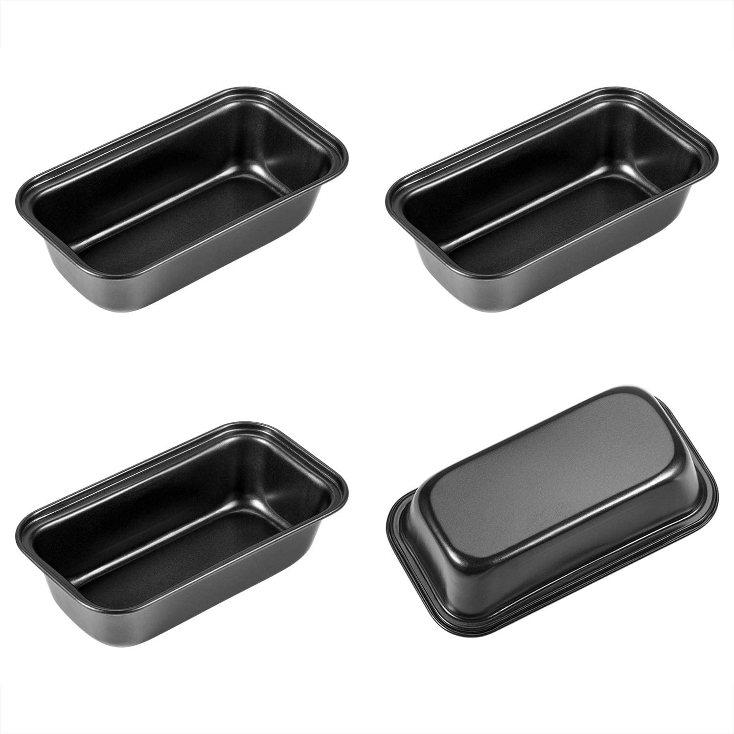 Bakeware Home & Kitchen Set of 4 Mini Cake Pan for Cake Banana Nonstick