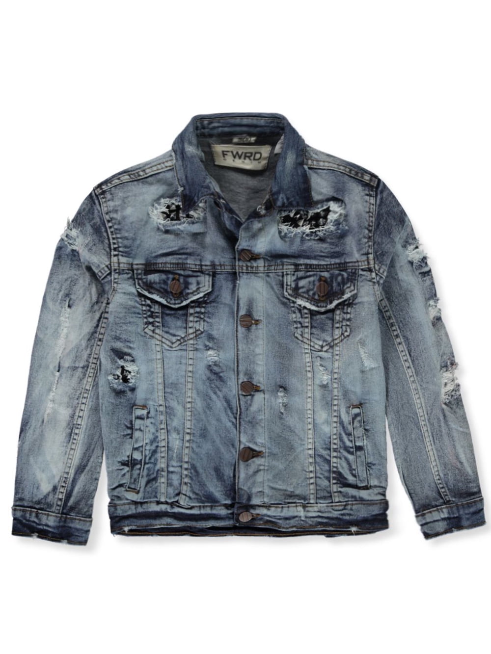 FWRD Boys' Two-Toned Distressed Denim 