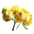 thumbnail image 1 of 6 Piezas Artificial para Decoracion Cumpleaños Accesorio de Bricolaje Amarillo BLESIY Flores artificiales de la seda de Rose, 1 of 8