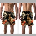 thumbnail image 3 of luoweisi Men's Beach Shorts Quick Dry Swim Trunks with Mesh Lining Kangaroo 2XL, 3 of 5