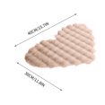 thumbnail image 2 of Under$1 PEONAVET Bedroom Rug Bubble Pile Cream Style Living Room Heart Rug Single Sofa Coffee Table Rug Cloakroom Makeup Cushion Rugs, 2 of 5