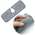 thumbnail image 3 of Alfombrilla para grifo de cocina para fregadero, paquete de 4 protectores contra salpicaduras, alfombrillas de 15*5,3 pulgadas, microfibra absorbente con lavabo a presión, accesorios para baño y RV (gris), gris JM, 3 of 5