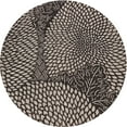 thumbnail image 1 of Ahgly Company Indoor Round Patterned Sage Green Novelty Area Rugs, 4' Round, 1 of 6