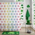 thumbnail image 5 of Shower Curtain, Watercolor Color Ombre Dot Polka Waterproof Shower Curtain Set with Hooks for Bathroom Showers,Stalls and Bathtubs,36x72In Colorful Dots on White, 5 of 9