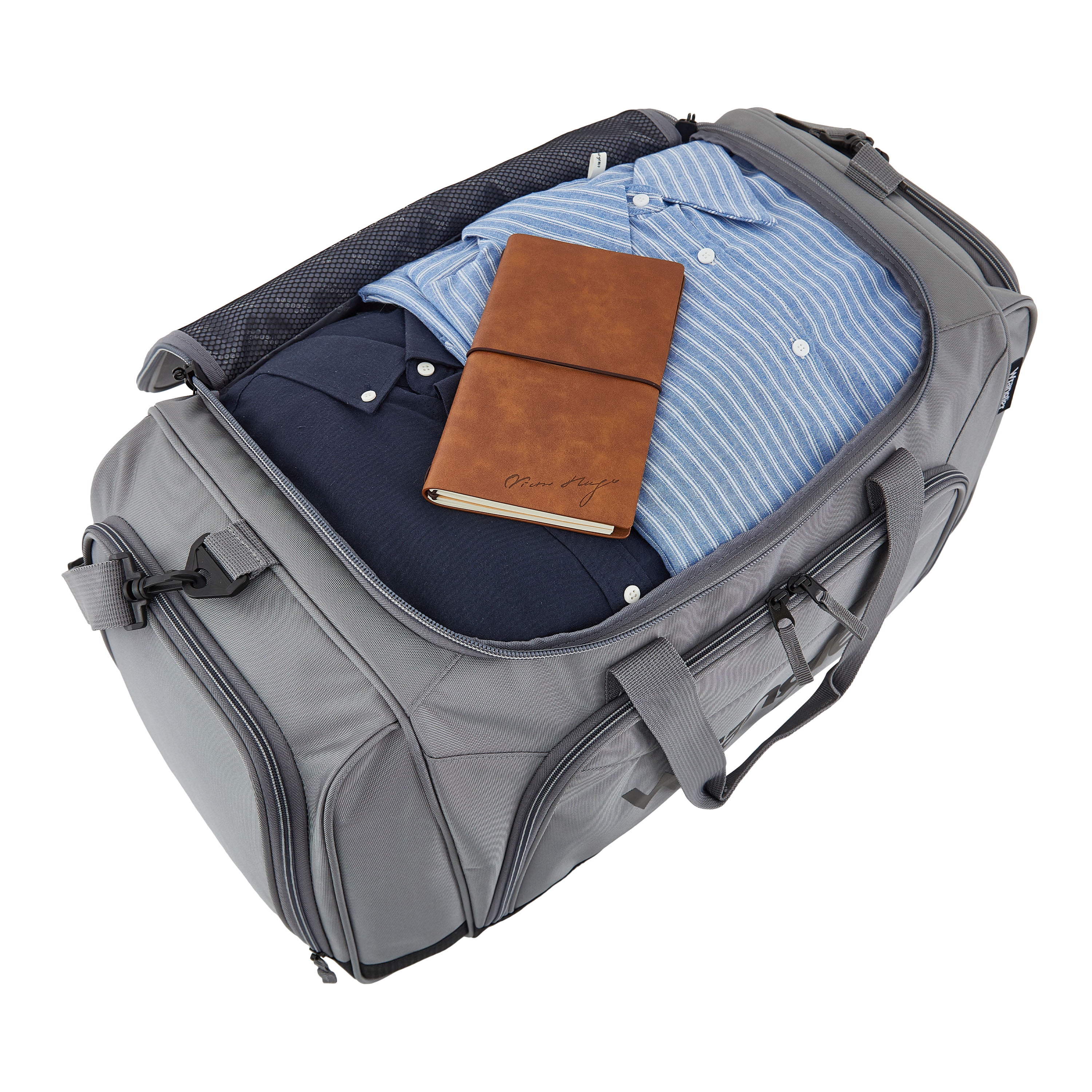 Wrangler 28" Travel Duffel W/ Side Wet Pocket For Travel - Sharkskin Gray