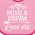 thumbnail image 4 of Inktastic Mimi and Papaw Grandchild Boys or Girls Baby Bib, 4 of 4
